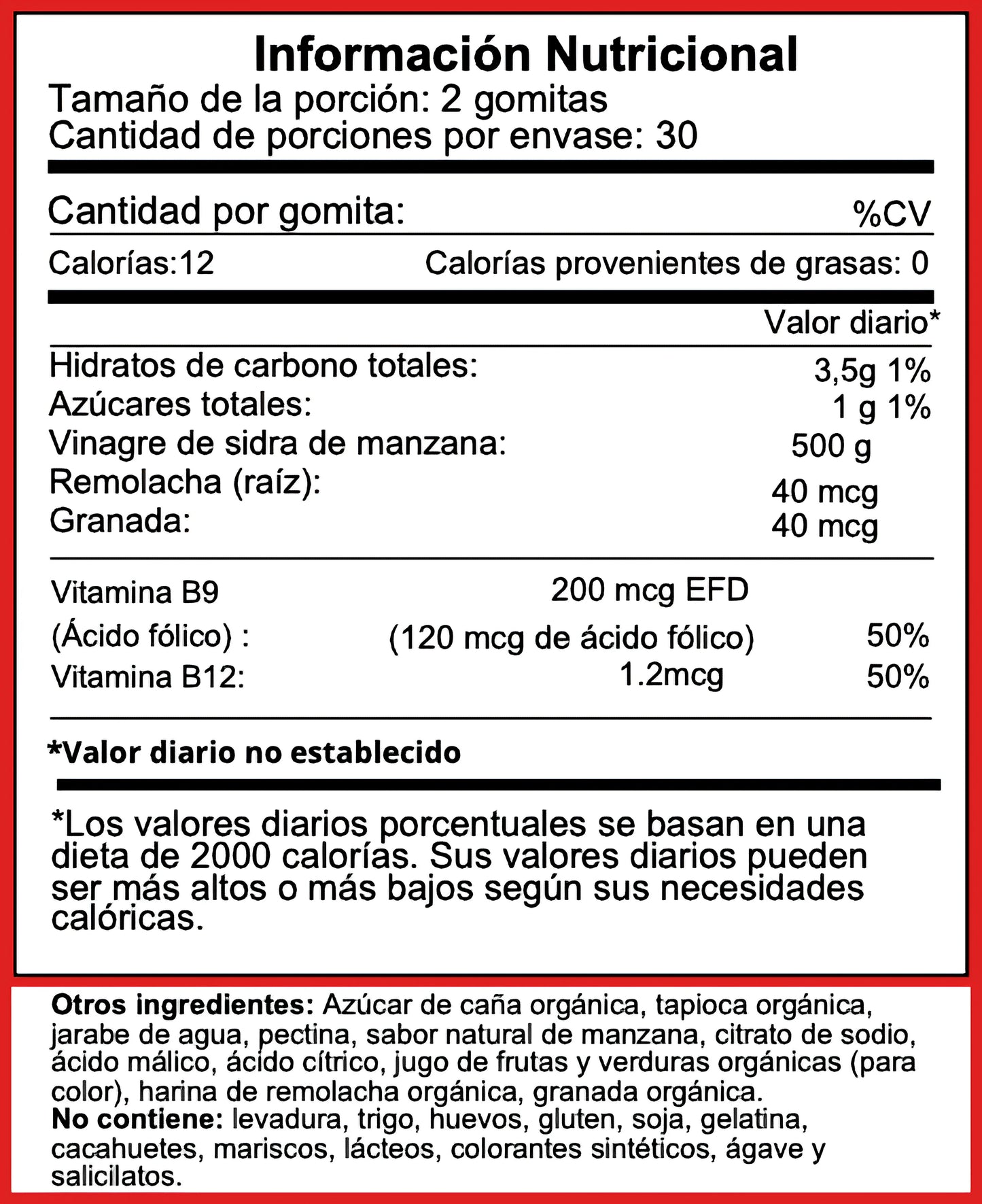 Gomitas de Vinagre de sidra de Manzana
